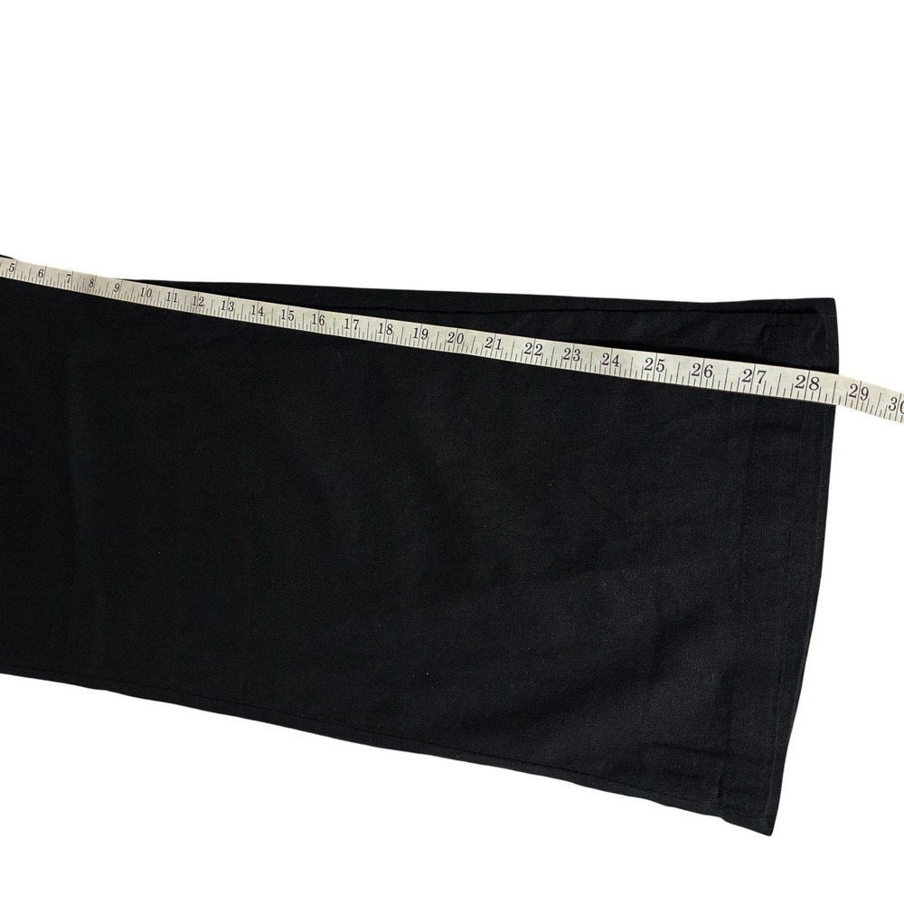 Old Navy Womens XL Black Linen Blend Wide Leg Drawstring Pants High Waisted - Picture 8 of 8